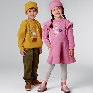 New Look Sewing Pattern N6715 Children's Top, Trousers, Dress, Hat