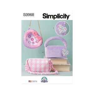 Simplicity Sewing Pattern S9968os Bags & Charm by Carla Reiss Design 