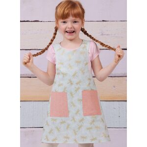 Simplicity Sewing Pattern S9969a Children & Misses Reversible Apron sz s-l-s-l