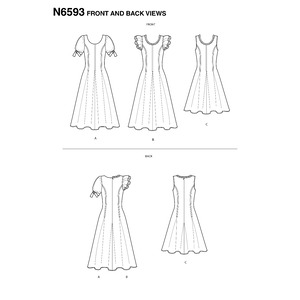 New Look Sewing Pattern N6593 Misses' Dress