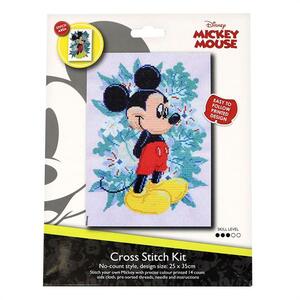 Disney MICKEY FOLIAGE 25x35cm No Count Cross Stitch Kit