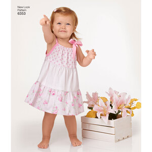 New Look Sewing Pattern 6353 Babies' Dresses and Panties