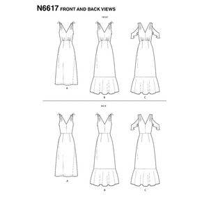 New Look Sewing Pattern N6617 Misses' Dresses