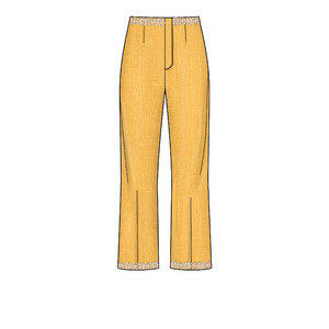 New Look Sewing Pattern N6660 Misses' High Waisted Flared Pants In Two Lengths