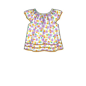 New Look Sewing Pattern N6663 Infants' Dress, Top & Trousers