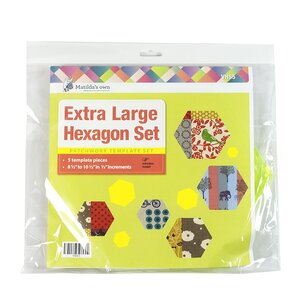 Matildas Own Extra Large Hexagon Template Set (Set of 5) - 8.5in to 10.5in (VHS5)