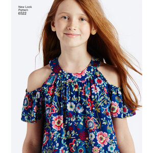 New Look Pattern 6522 Child's and Girls' Dresses and Top