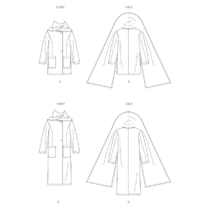 Simplicity Sewing Pattern S3034 Misses’ Coats, H5 Sizes 6-14