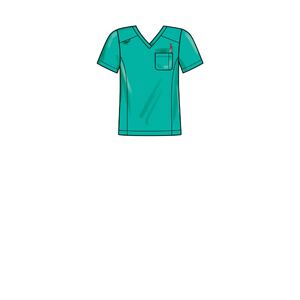 Simplicity Sewing Pattern S9650 Unisex Knit Scrubs Sizes XXS to XXL