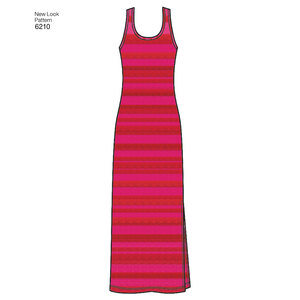 New Look Sewing Pattern 6210 Misses' Knit Dress in Two Lengths