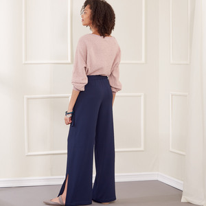 New Look Sewing Pattern N6691 Misses' Slim Or Flared Pants