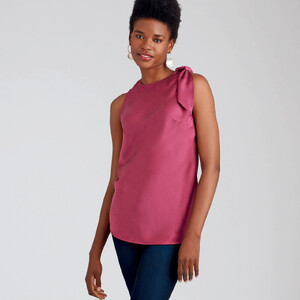 Simplicity Sewing Pattern S9045 Misses' Tops With Optional Neck Ties H4 Sizes 6-14