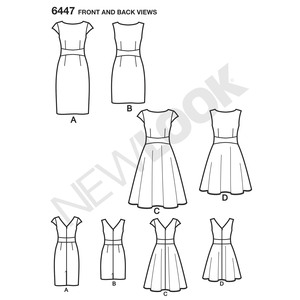 New Look Sewing Pattern 6447 Misses' Dresses