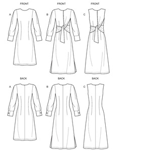 New Look Sewing Pattern N6633 Misses' Dresses with Optional Drape