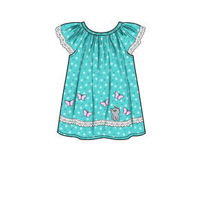 New Look Sewing Pattern N6663 Infants' Dress, Top & Trousers