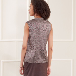 New Look Sewing Pattern N6685 Misses' Sleeveless or Long-sleeved Tops