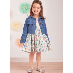 Simplicity Sewing Pattern S9899a Toddlers’ Jacket and Dresses sizes 1/2-4