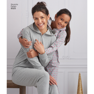 Girls' & Misses' Jumpsuits & Booties (Girls S-L Misses XS - XL) Pattern 8520