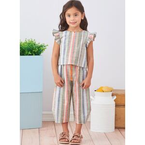 Simplicity Sewing Pattern S9761HH Children's and Girls' Dress, Top & Pants Sizes 3-6