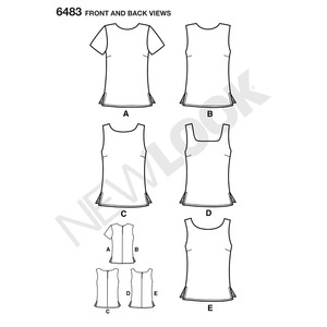 New Look Sewing Pattern 6483 Misses Tops