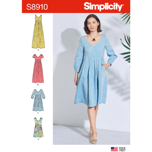 Simplicity Sewing Pattern S8910 Misses' Dress H5 Sizes 6-14