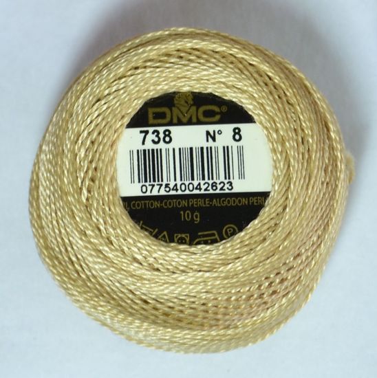  DMC 116 8-223 Pearl Cotton Thread Balls, Light Shell
