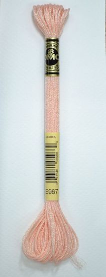 DMC Light Effects Thread, E967 Soft Peach Embroidery Floss, 8m Skein