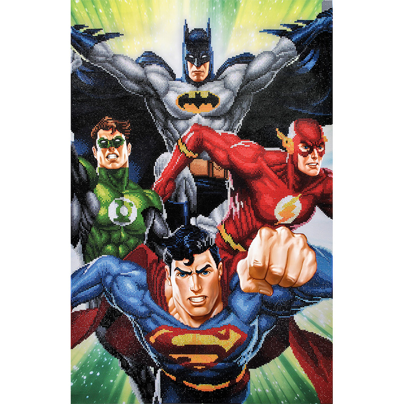 Diamond Dotz Justice League Fearsome Four Diamond Painting Kit | Michaels