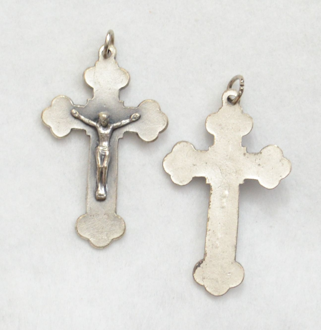 Crucifix, 43mm Silver Tone Metal Crucifix Pendant, A Quality Item Made ...