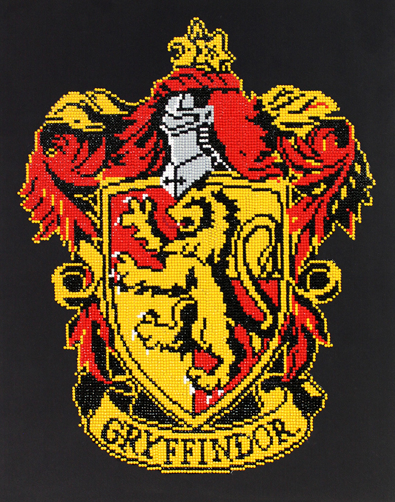 Harry Potter GRYFFINDOR CREST, 5D Multi Faceted Diamond Painting Art Kit