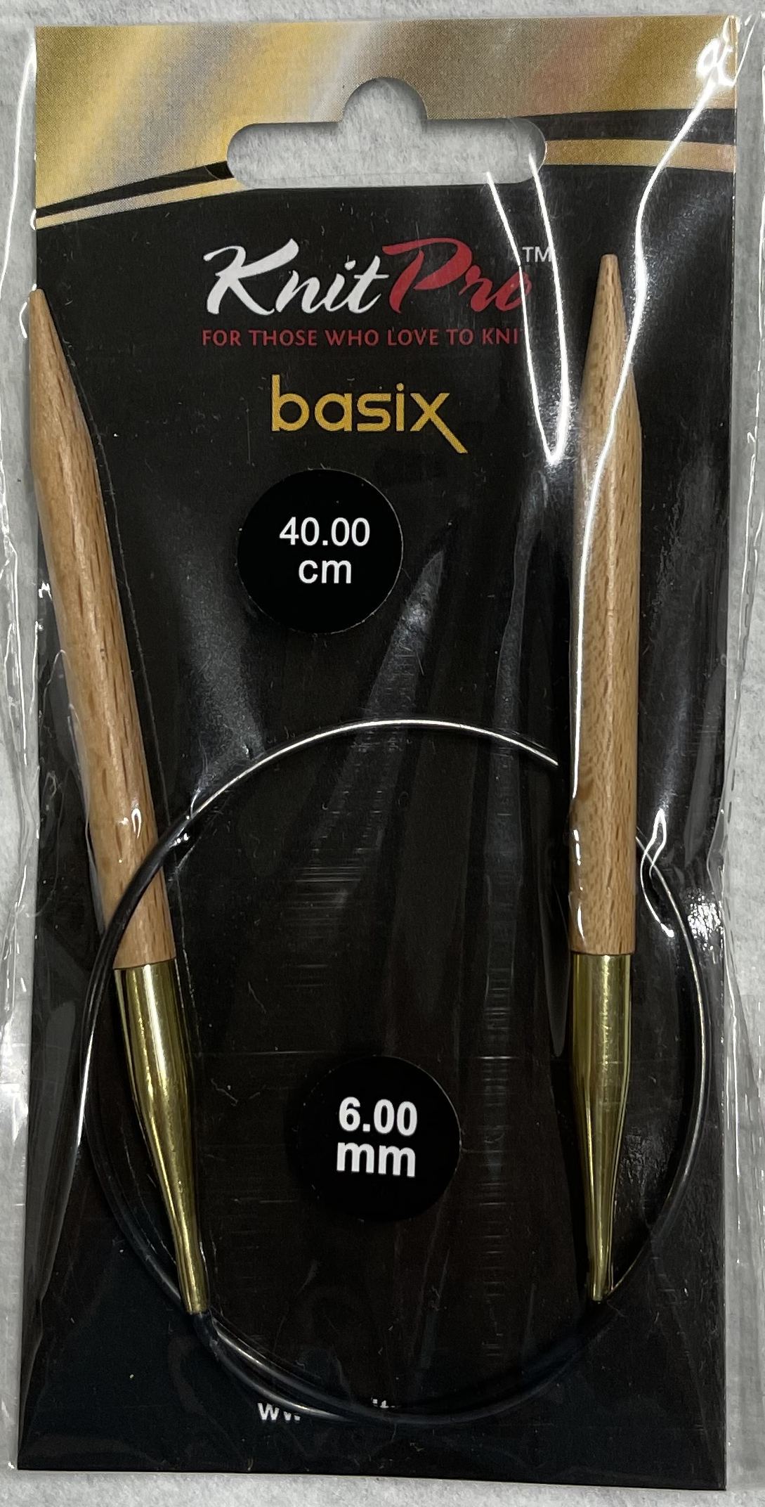 Circular　Basix　Knitpro　Fixed　Birch　Needle　6.00mm　40cm　Knitting