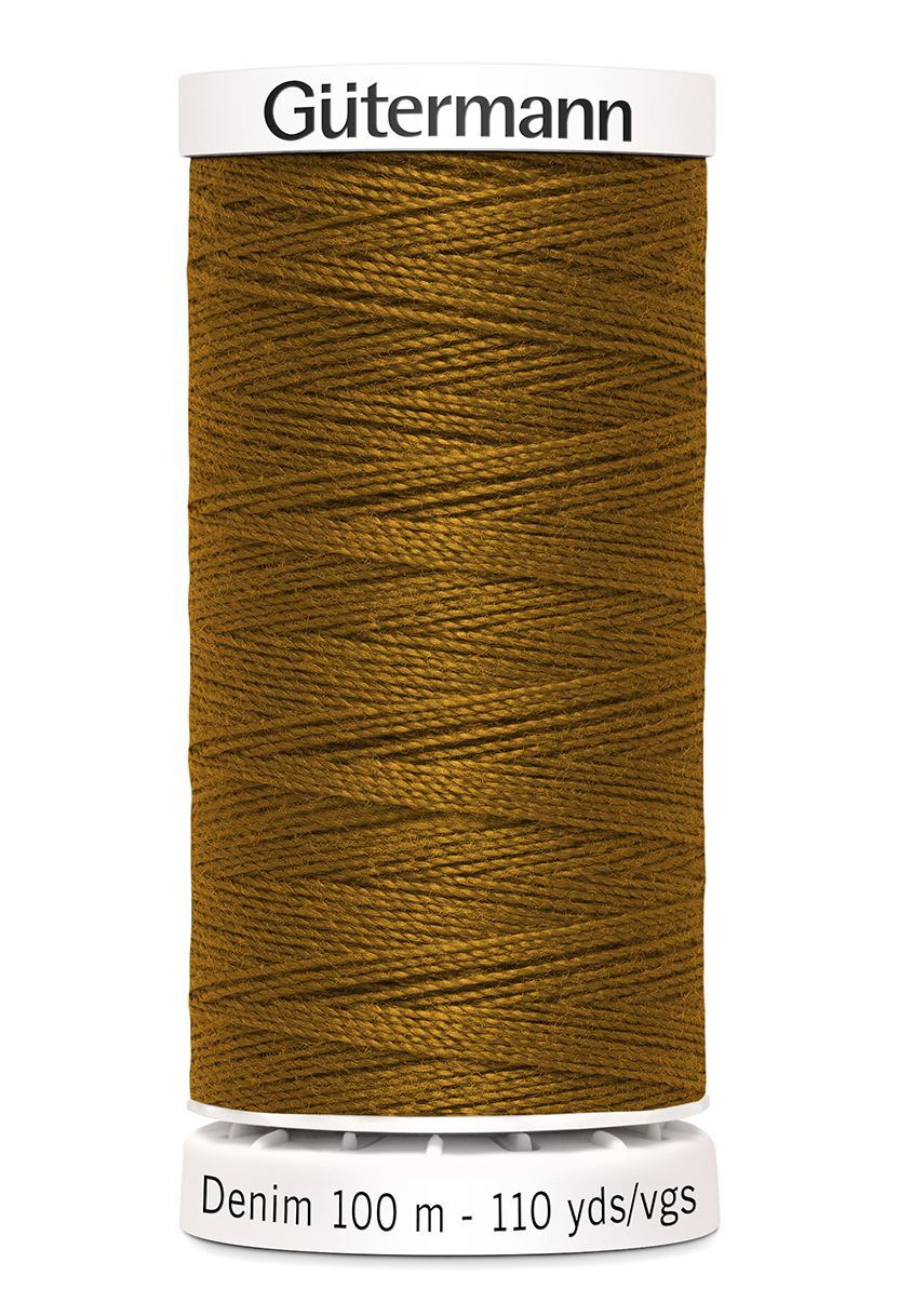 Denim Gold Thread 
