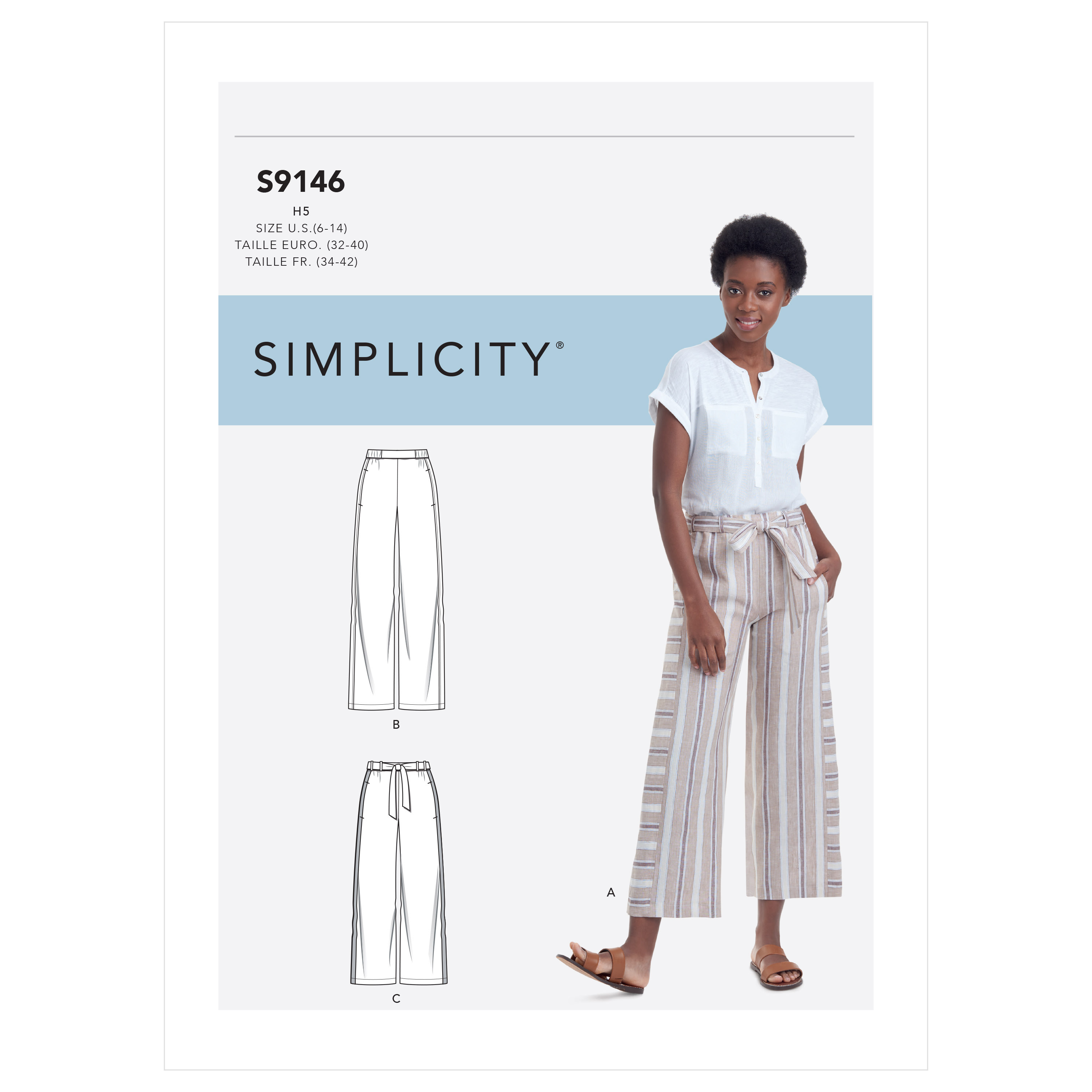 Simplicity Sewing Pattern S9146 Misses' PullOn Pants Simplicity Sewing