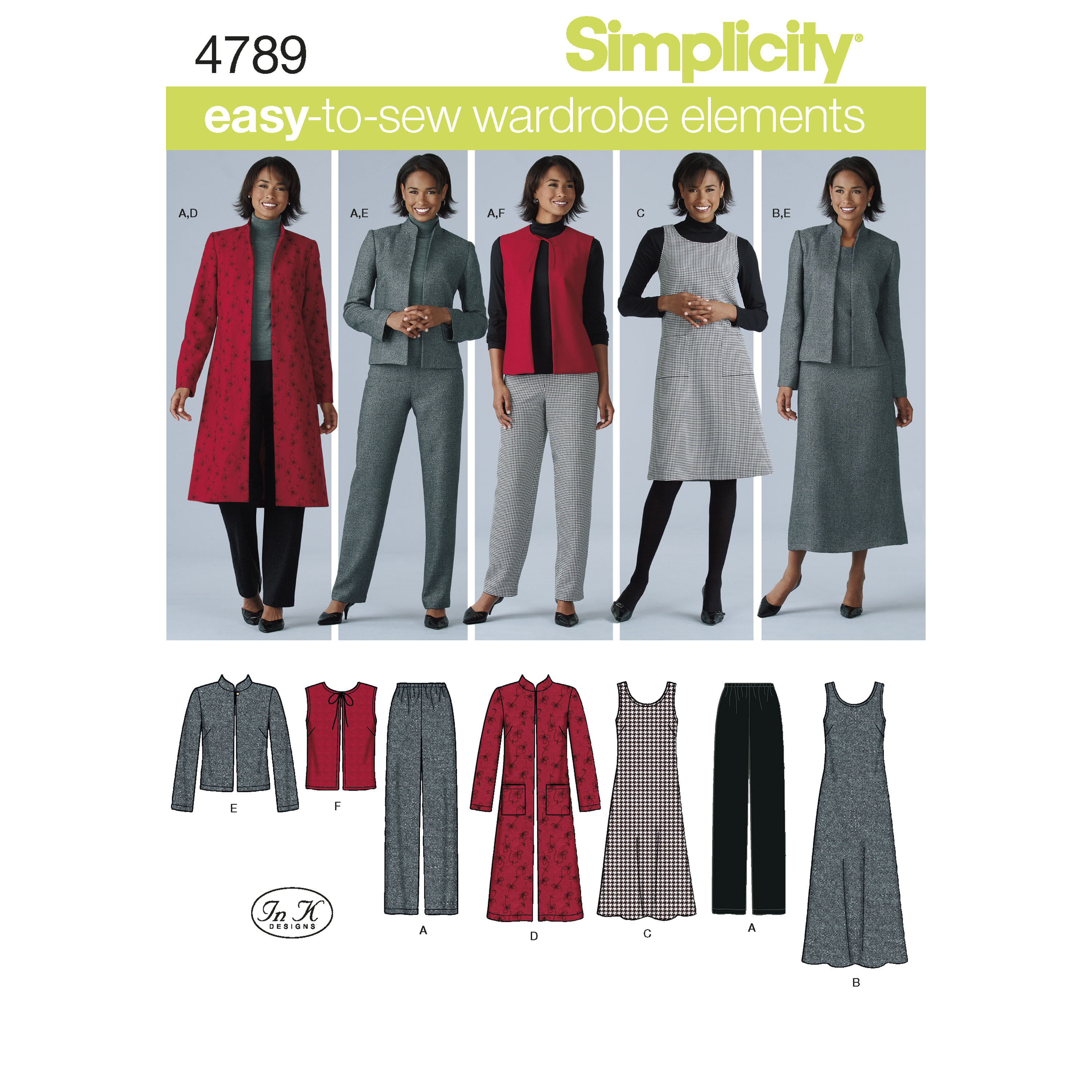 Women's & Plus Size Smart and Casual Wear Simplicity Sewing