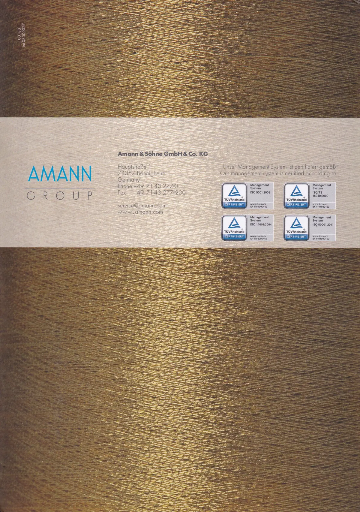 Amann ISAMET Metallic Embroidery Thread Shade Card Page 4