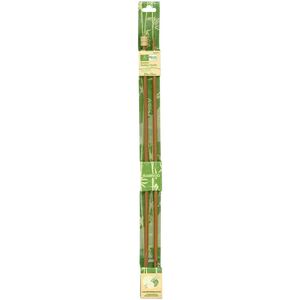 Bamboo Knitting Pins 33cm x 5.00mm, Knobbed Knitting Needles