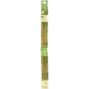 Bamboo Knitting Pins 33cm x 6.50mm, Knobbed Knitting Needles