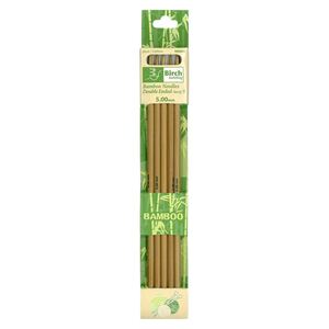 Bamboo Double-Pointed Knitting Needles 20cm x 5.00mm