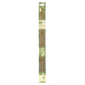 Bamboo Knitting Pins 25cm x 3.00mm, Knobbed Knitting Needles