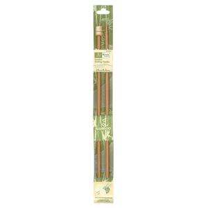 Bamboo Knitting Pins 25cm x 4.50mm, Knobbed Knitting Needles