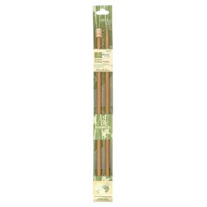 Bamboo Knitting Pins 25cm x 5.50mm, Knobbed Knitting Needles