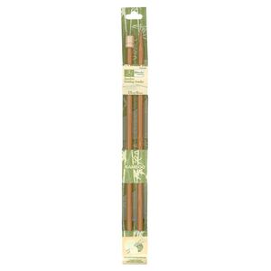 Bamboo Knitting Pins 25cm x 6.00mm, Knobbed Knitting Needles