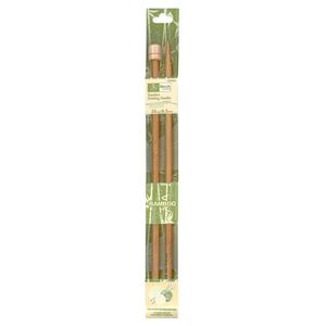 Bamboo Knitting Pins 25cm x 6.50mm, Knobbed Knitting Needles