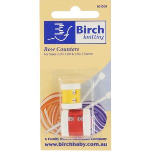 Birch Knitters Row Counter Small &amp; Large (031003), Pack of 2