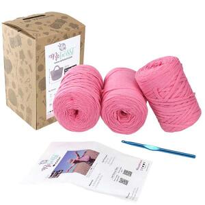 ReTwisst DIY Spring Beach Bag Crochet Kit, (Recycled Craft Yarns)