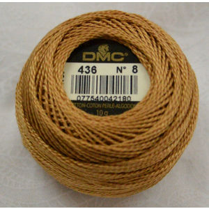 DMC 116 8-310 Pearl Cotton Thread Balls, Black, Size 8