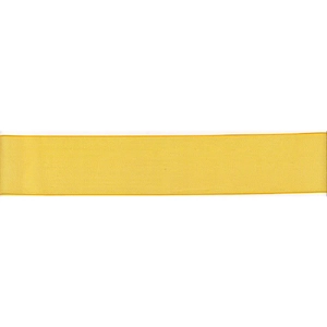 Organza Ribbon 38mm YELLOW GOLD Sealed Edge Per 10 Metres