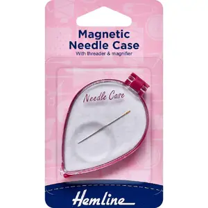 Hemline Magnetic Needle Case With Threader &amp; Magnifier