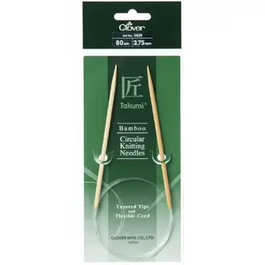 Clover 80cm x 3.75mm Takumi Bamboo Circular Knitting Needle (AKA Knitting Pin)