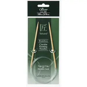 Clover 120cm x 3.75mm Takumi Bamboo Circular Knitting Needle (AKA Knitting Pin)